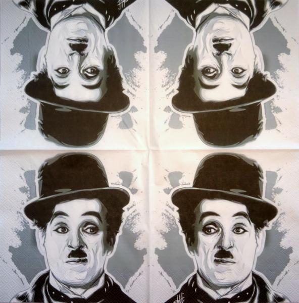 032 Celebrities - 3-ply - Charlie Chaplin - ti-flair - Bistro